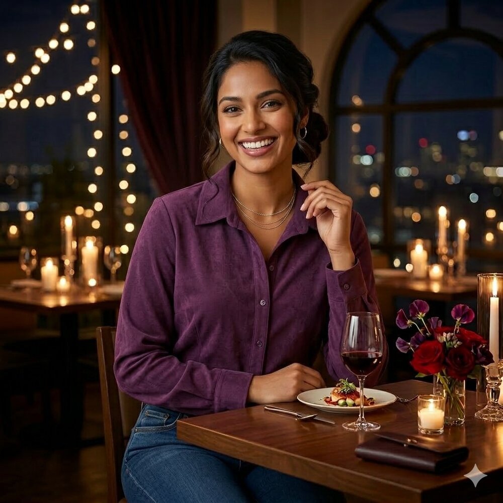 Sonoma Lifestyle Burgundy Heavyweight Button Down Blouse Collared Long Sleeve 3X